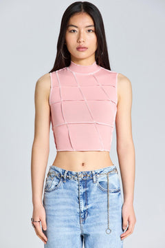 1545 Çok Parçalı Crop Bluz - Pembe