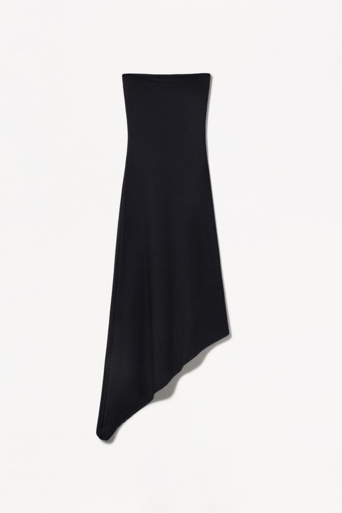 Asimetrik Bandeau Elbise - Siyah - Görsel 3
